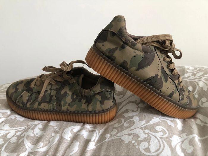 Basket compensée style militaire - photo numéro 1