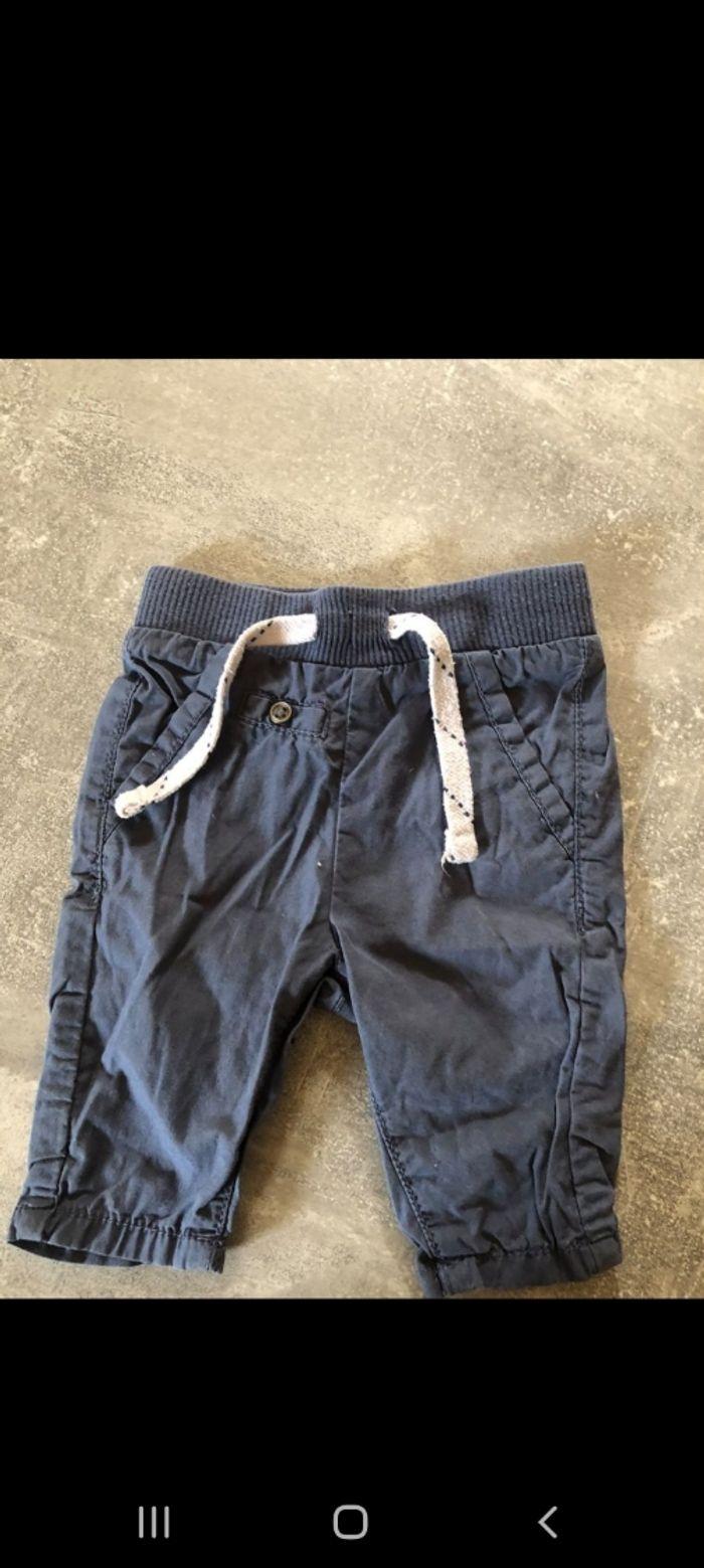 Pantalon cargo bleu - photo numéro 1