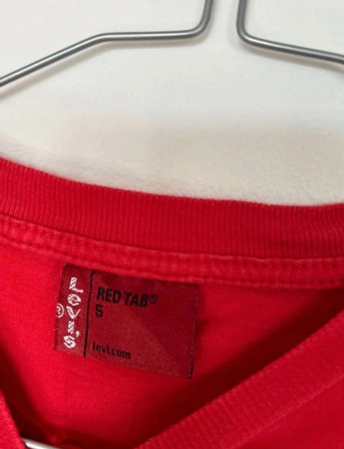 T-shirt garçon Levi's rouge taille 5 ans - photo numéro 3