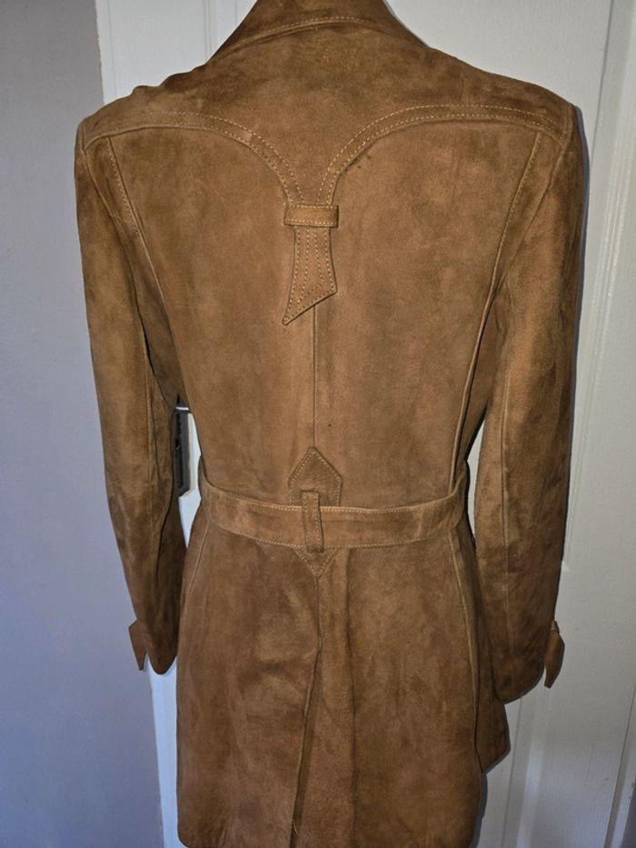 veste Saharienne en daim vintage années 1970 - photo numéro 4