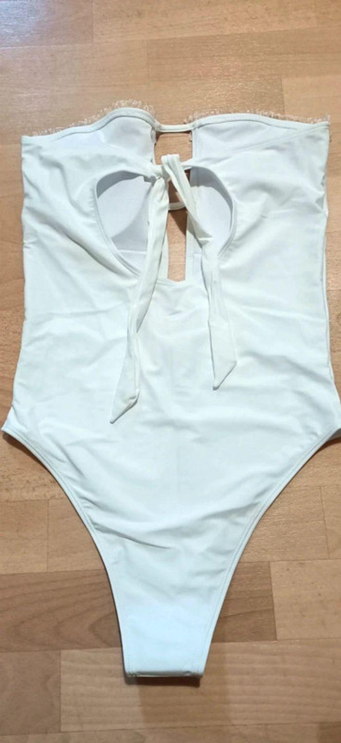 Maillot de bain 1 pièce blanc Shein - photo numéro 2