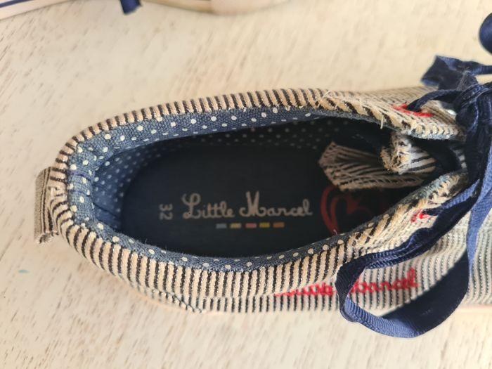 Little Marcel basket basse pailletée chaussures été rayé bleu blanc  fille Little Marcel 32 - photo numéro 2