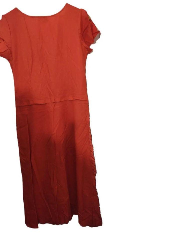 Robe longue Orange imprimée Votre Mode Taille 42 - photo numéro 6