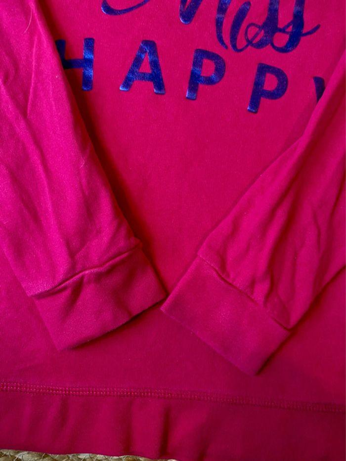 Sweat fin rose rose fuchsia « Miss Happy » U essentiel 12 ans / 152 cm - photo numéro 4