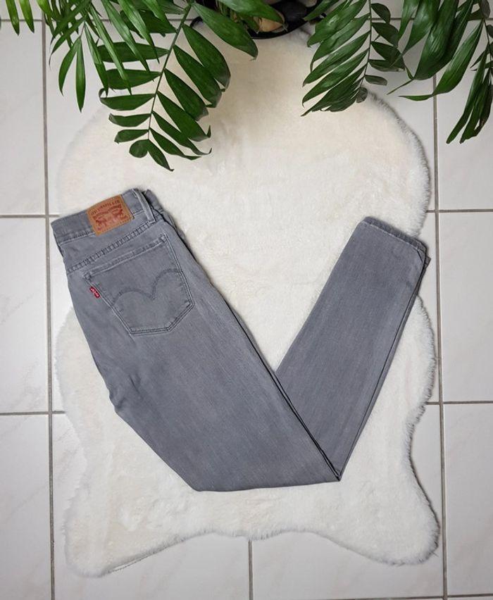 Jean Levi's 710 Super Skinny W27 L30 Gris - photo numéro 1