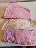 Lot de draps et couverture rose