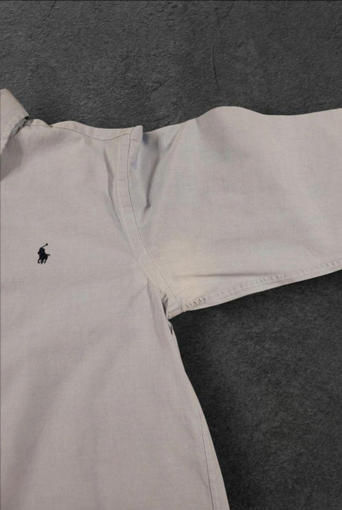 Chemise Ralph Lauren Taille 14ans Grise Logo Brodé - photo numéro 8