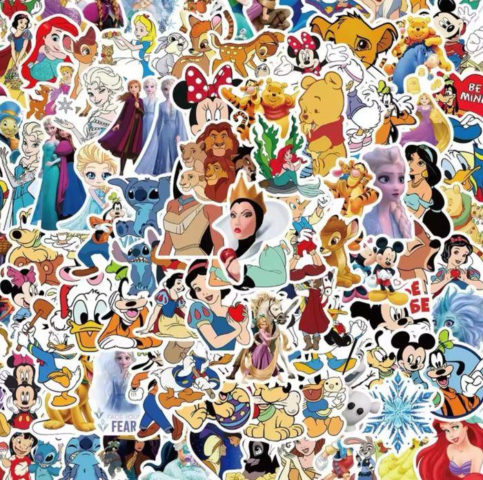 Lot 50 Stickers autocollants Disney