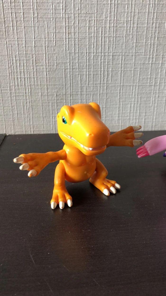 Lot 3 figurines digimon - agumon piyomon greymon - photo numéro 3