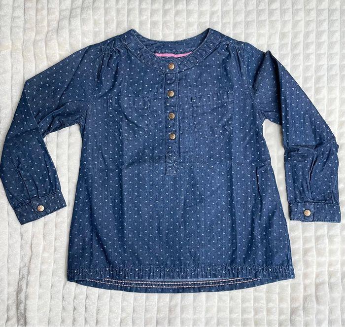 Blouse fille en jeans, 3 ans - photo numéro 1