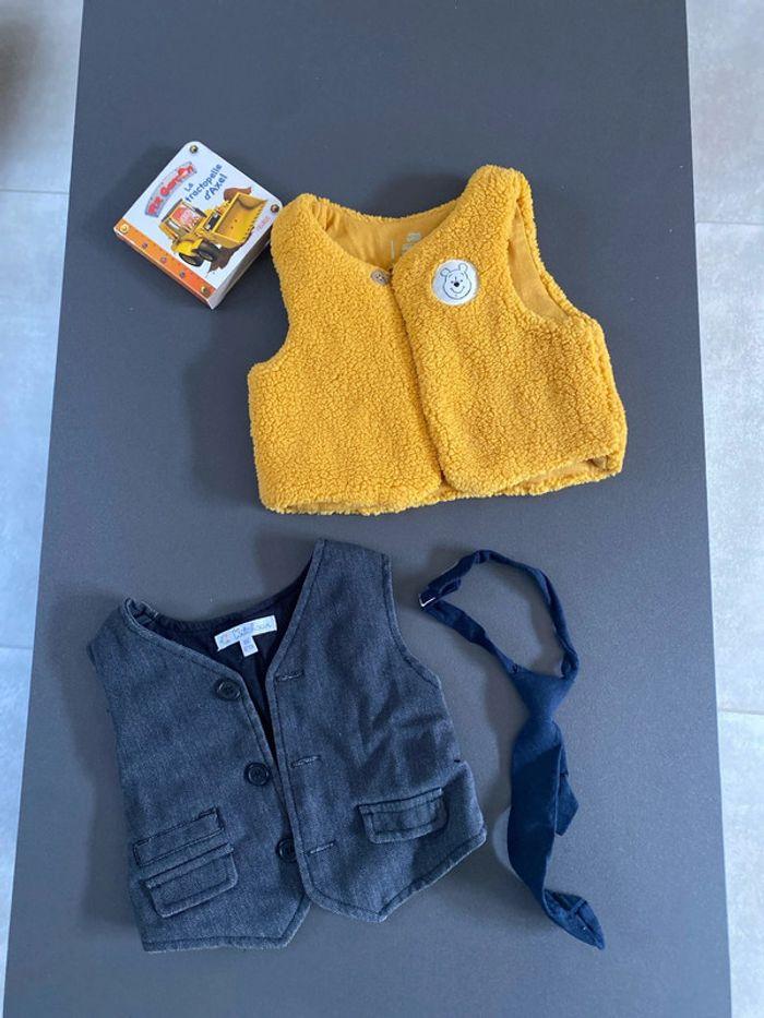 Lot de 2 gilets sans manches 6  mois - photo numéro 1