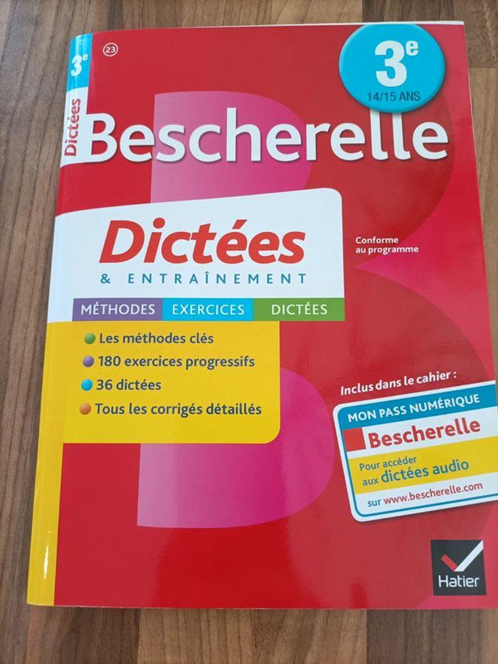 Livre Bescherelle dictées et entraînement brevet 3ème - photo numéro 1