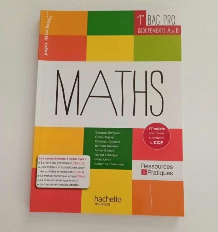 Lot de 10 manuels de mathématiques en lycée pro - photo numéro 7