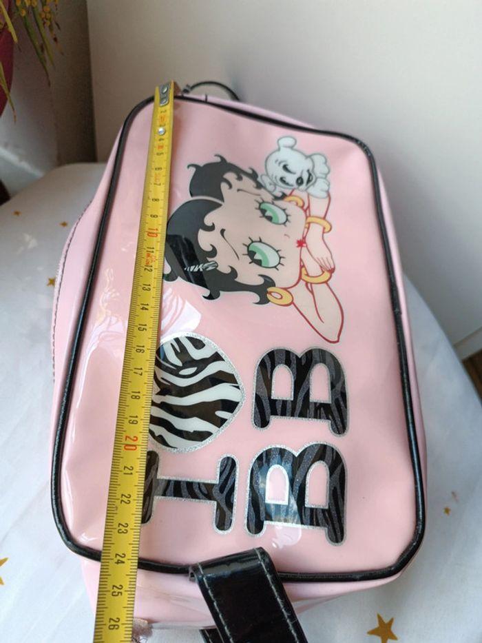 Trousse case maquillage make up rangement rose pink Betty boop karactermania vinyl noir chien - photo numéro 12