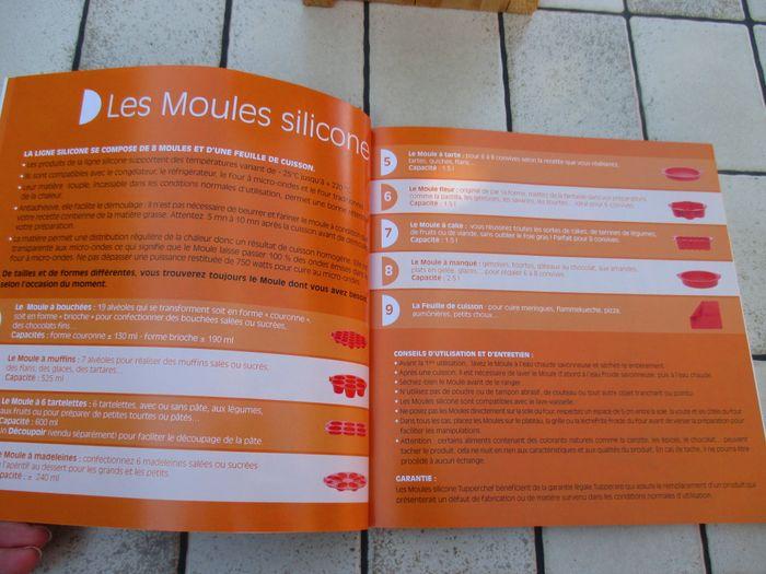 Tupperware Moule silicone 6 coeurs Neuf jamais utilisé + livre démoulez-les et fiche recettes - photo numéro 4