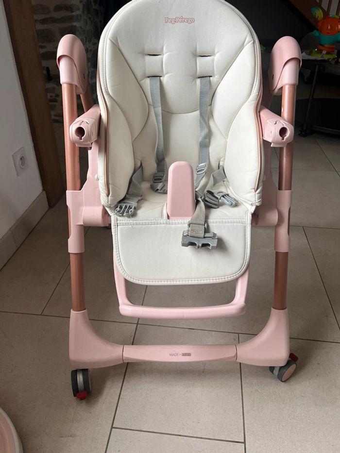 Chaise haute peg perego rose - photo numéro 6