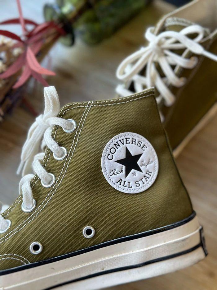 Converse Chuck 70 montantes vert olive - Taille 38 - photo numéro 3