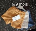 Lot shorts 6/9 mois garcon