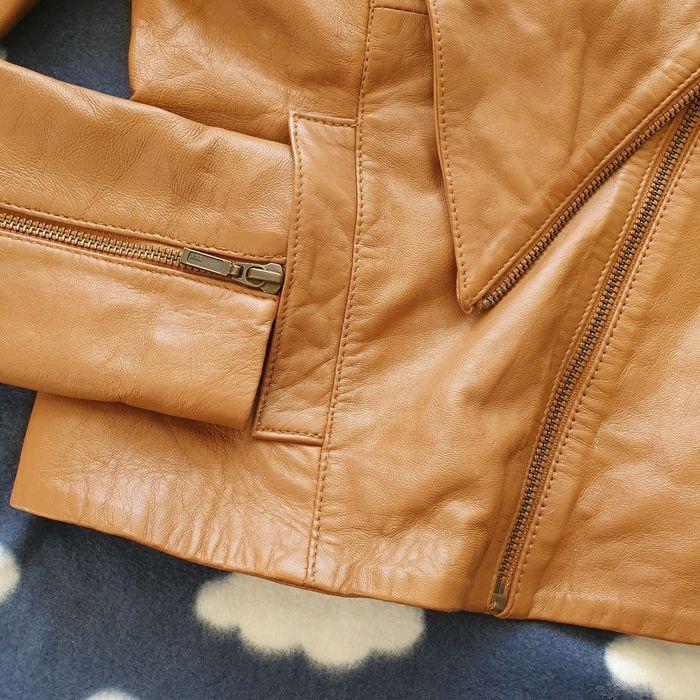 Veste cuir agneau camel 1060 taille 36 - photo numéro 9