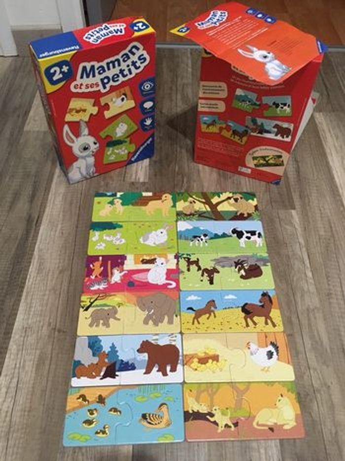 Puzzle d’association Mamans et ses petits Ravensburger 2 ans et plus - photo numéro 1