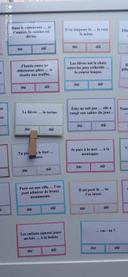 Jeu cartes à pince homophones ou où