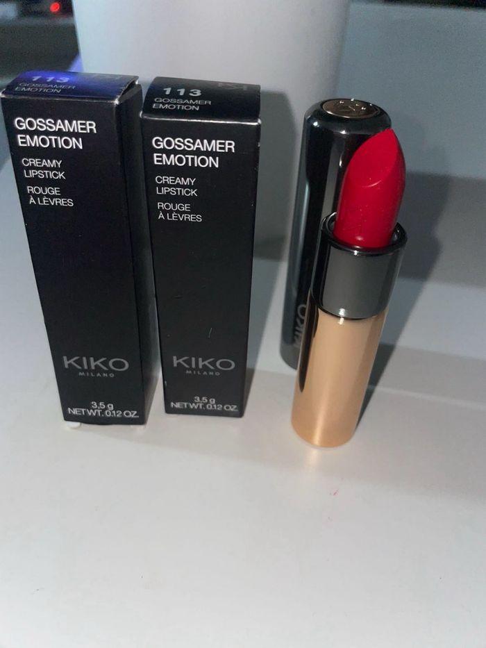 Rouge à lèvres kiko gossamer émotion 113 rouge neuf emballage