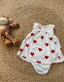 Robe body cœurs petit bateau