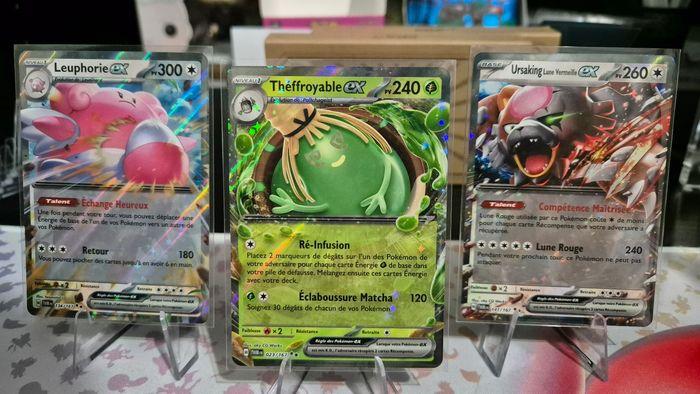 Lot de 3 Cartes ex Pokémon Mascarade Crépusculaire EV06