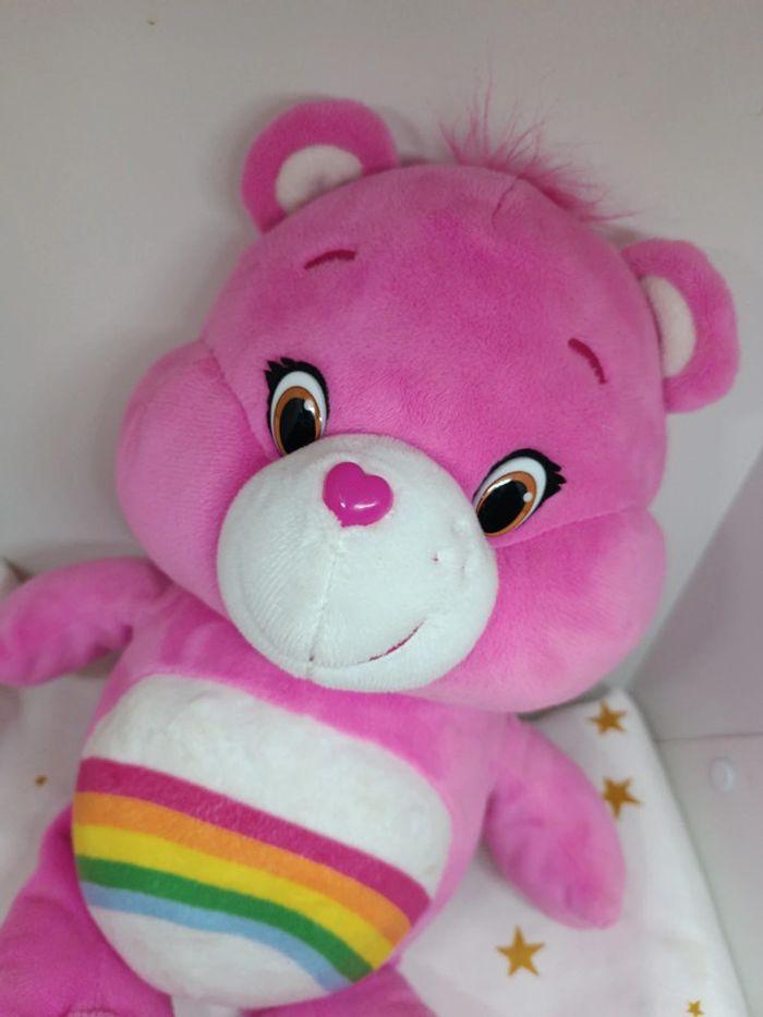 Bisounours Care bears rose pink rainbow arc en ciel ours peluche doudou 2017 song vibre - photo numéro 2