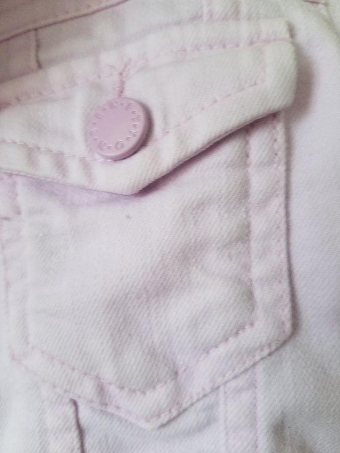 Veste en jean rose Benetton fille 3/4 ans tbe - photo numéro 4