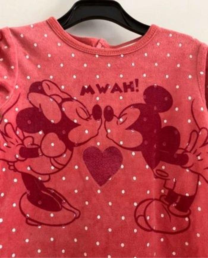 Pyjama grenouillère velours rose 12 mois Disney - photo numéro 6