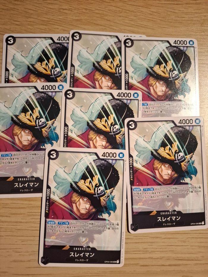 Lot de 7 cartes one piece op04 085