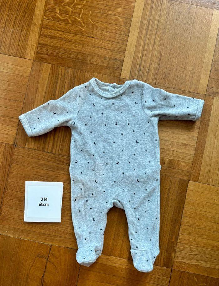 Lot de 10 pyjamas velours bébé 3 mois - photo numéro 10