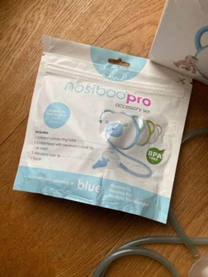 Aspirateur nasal Nosiboo pro bleu + pochon accessoires neuf - photo numéro 2