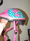 Casque vélo fille rose.