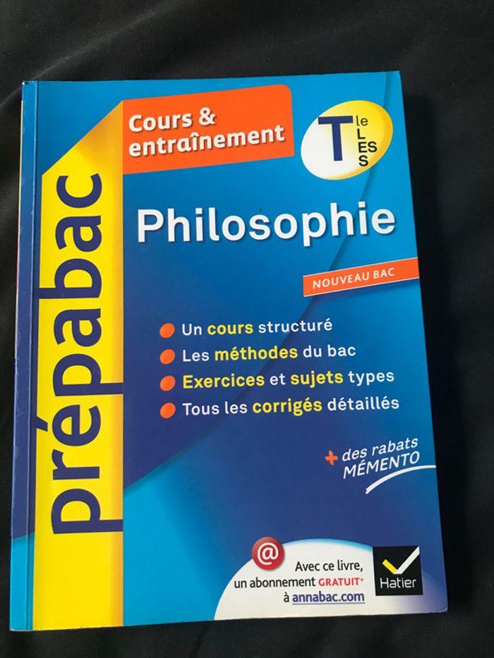 Prepabac philosophie Term S/ES/L - photo numéro 1