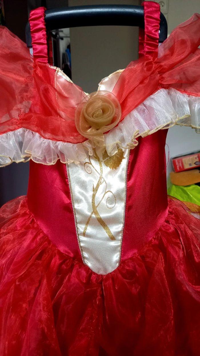 Robe de princesse rouge 5 ans 7 ans - photo numéro 3