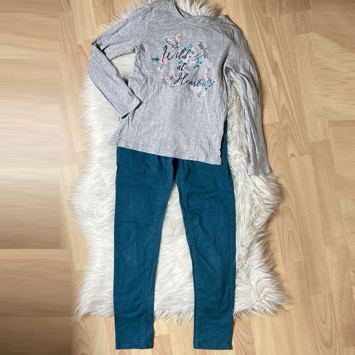 Ensemble jean/ T-shirt Gemo-Primark 10 ans - photo numéro 2