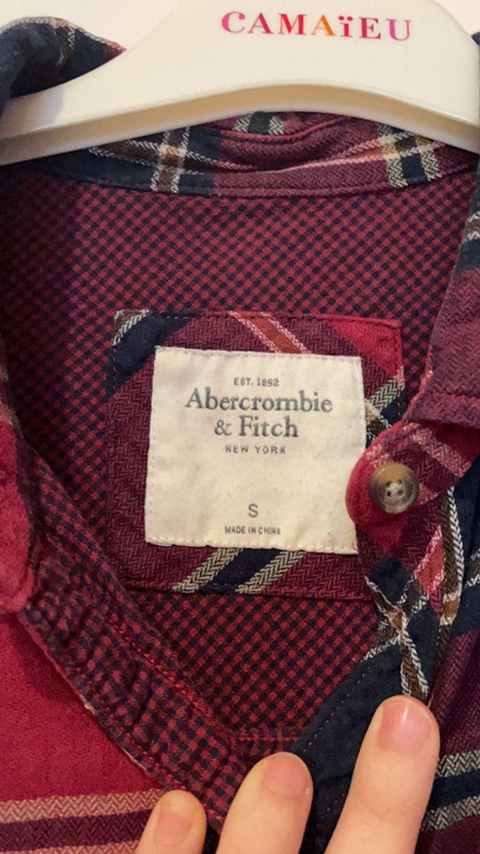 Chemise à carreaux Abercrombie taille S - photo numéro 4