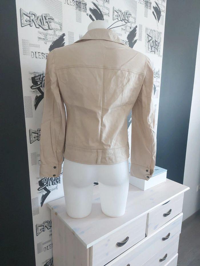 Veste caroll beige demi saison - photo numéro 4