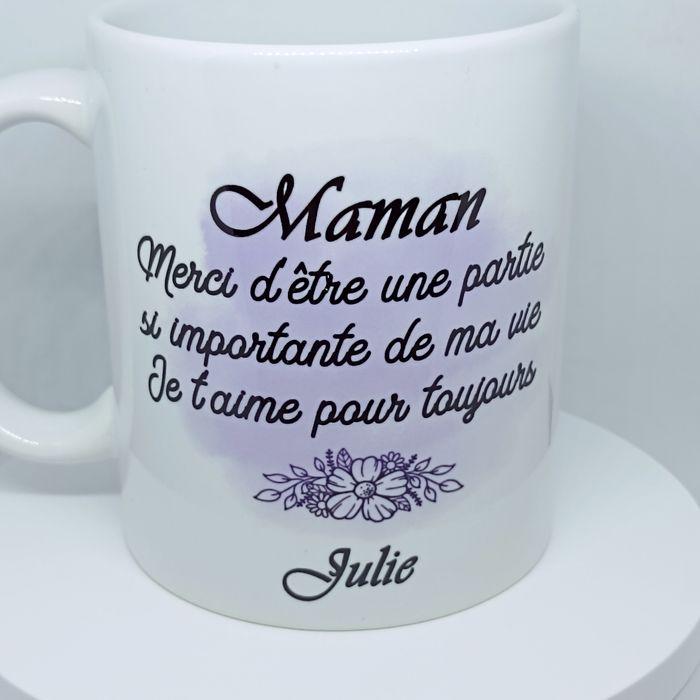 Fête des mères - Mug hortensia personnalisé - photo numéro 7