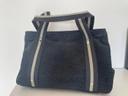 Borsa vera pelle blu