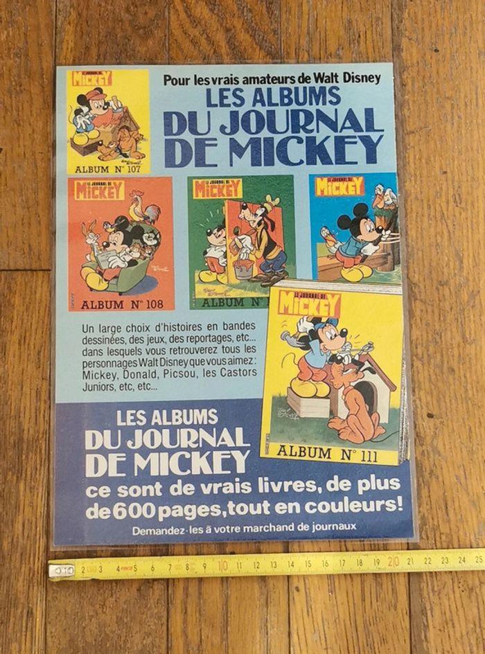 Ancienne publicité album album journal de mickey - photo numéro 1