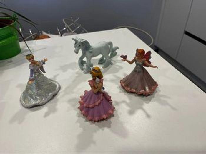 lot de 4 figurines papo licorne, princesses et fée - photo numéro 1