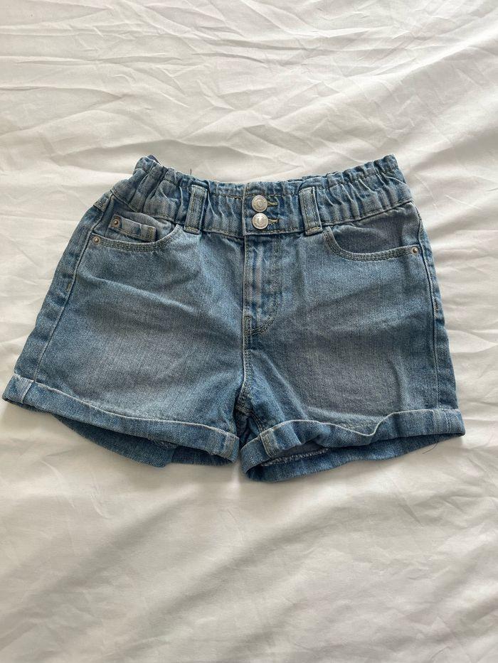 Short en jean 8 ans bleu - photo numéro 1