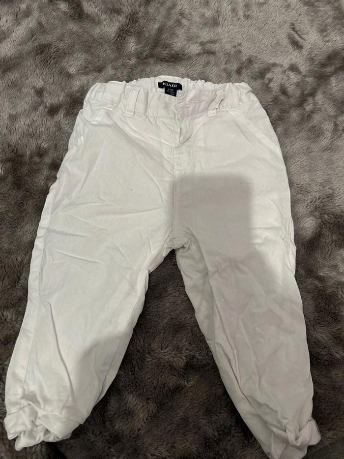 Pantalon bébé garçon blanc - photo numéro 1