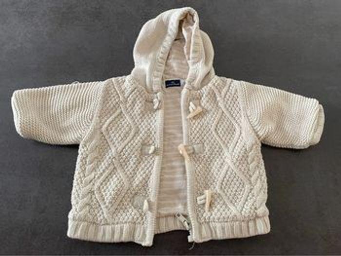 Gilet beige sergent major molletonné 3 mois - photo numéro 1