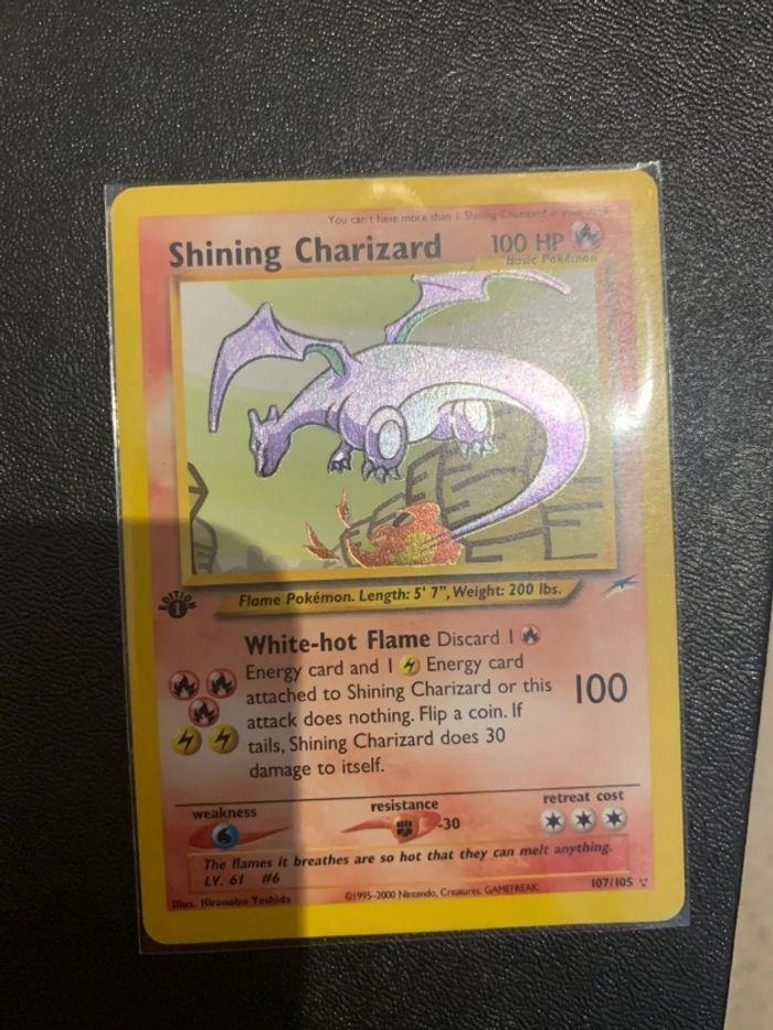 Shining Charizard Pokémon Holo 107/105 - photo numéro 3