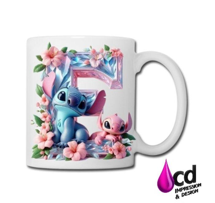 Mug Stitch Lettre F