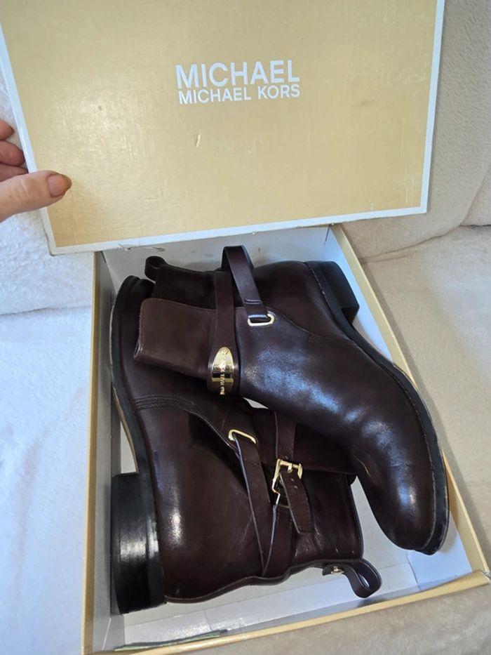 Bottines  Michael Kors taille 38 cuir marron - photo numéro 1